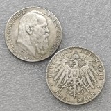 1911 Bavaria Germany Large Silver 5 Mark Silver COPY commemorative coins