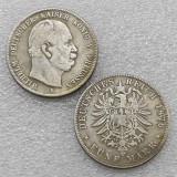 GERMANY 2 MARK 1876 PREUSSEN COPY commemorative coins
