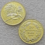 1895 A Germany New Guinea 20 Mark Copy commemorative coins