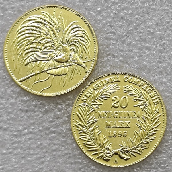 1895 A Germany New Guinea 20 Mark Copy commemorative coins