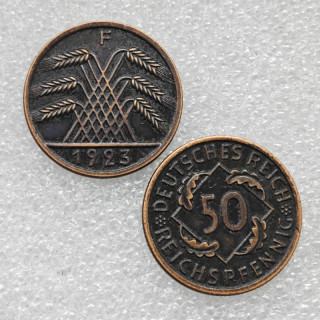 1923 Germany 50 Rentenpfennig Copy coins Commemorative Coins Art Collection