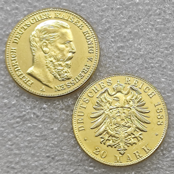 1888,1914 German states 20 Mark Copy Coins