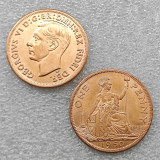 1937,1950,1951,1952 United Kingdom 1 Penny - George VI Copy Coins