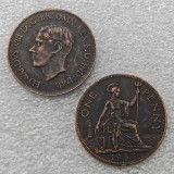 1937,1950,1951,1952 United Kingdom 1 Penny - George VI Copy Coins