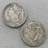 1830 UK Crown  George IV Welsh Coin Silver COPY commemorative coins