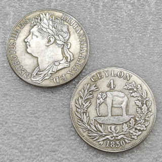 1830 UK George IV coin crown 4rix dollars Copy Coin