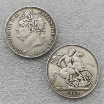 British 1822 George IIII Crown Copy Coin commemorative coins