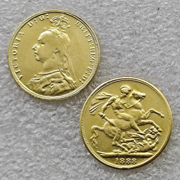 1888 British Gold Copy Coin commemorative coins