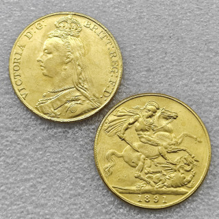 1891 British Gold Copy Coin commemorative coins-replica coins medal coins collectibles
