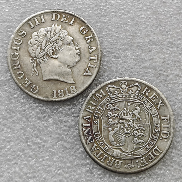 GREAT BRITAIN George III Halfcrown 1818 Copy Coin commemorative coins
