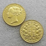 1839,1841,1858,1871,1874 United Kingdom 1 Sovereign - Victoria Copy Coins