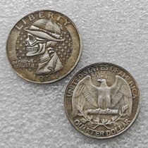 Hobo Nickel Coin 1977 Washington Quarter Copy Coin