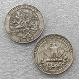 Hobo Nickel Coin 1969 Washington Quarter Copy Coin