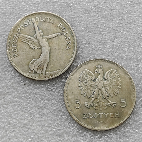 1928-POLAND-NIKE-5-ZLOTYCH COPY commemorative coins