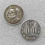 1922 Poland 100 Marek Copy Coins
