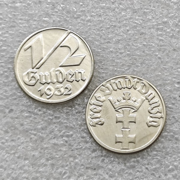 Poland Danzig 1932 nickel 1/2 gulden Copy Coin commemorative coins