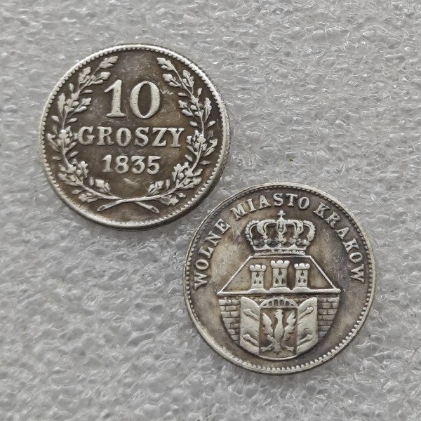 1835 Poland 10 GROSZY Copy Coin commemorative coins