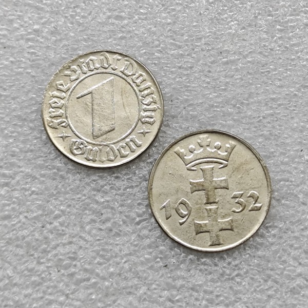 1932-POLAND-1-GULDEN-DANZIG-Copy Coin commemorative coins