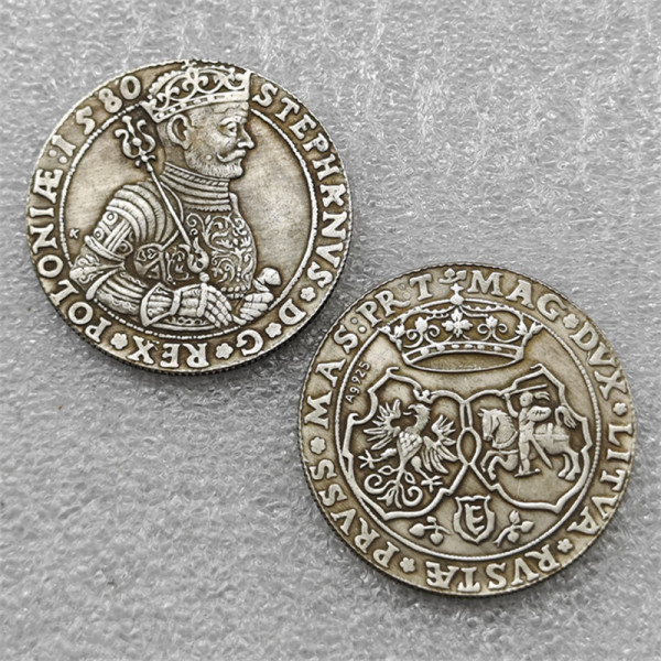 Poland : Litva TALAR - STEPHAN BATORY 1580 COPY commemorative coins