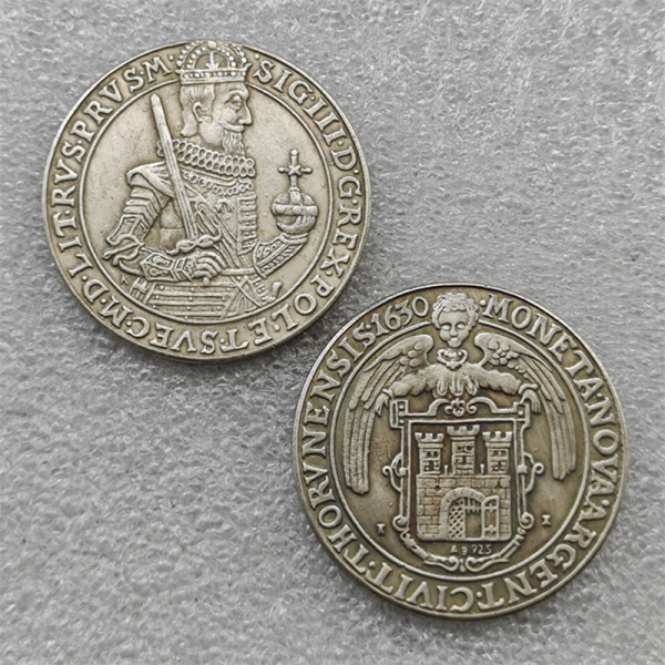 Poland : TALAR - SIGIS III (Zygmunt III) 1630 Torun COPY commemorative coins