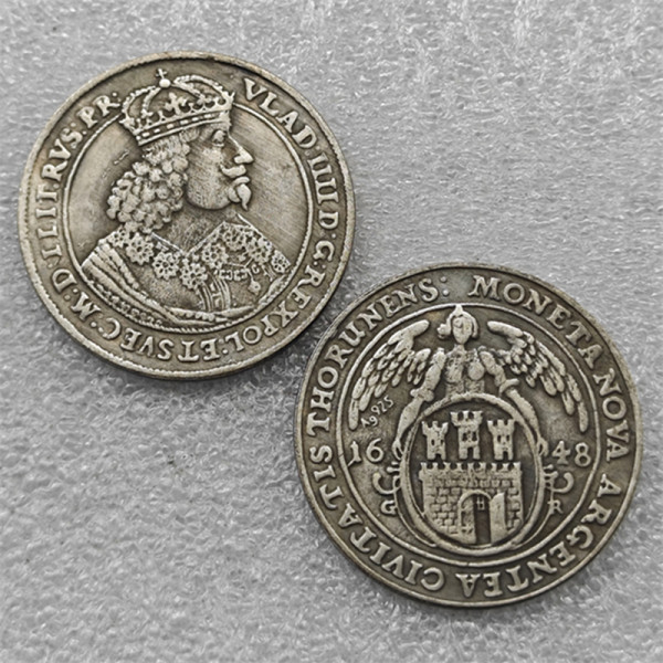 Poland : 1648 : Talar VLADISLAW IV Waza THORVNENSIS COPY commemorative coins
