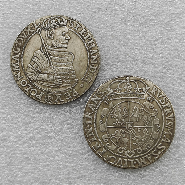Poland : TALAR - STEPHAN BATORY - 1583 COPY commemorative coins