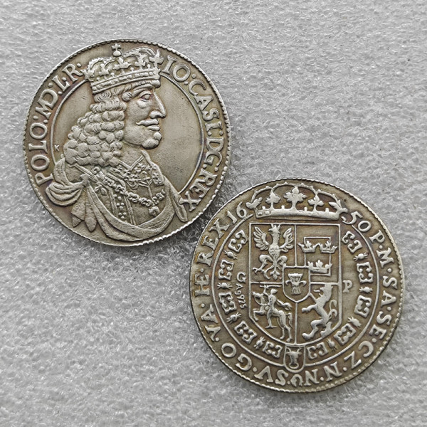 Poland : TALAR - JOAN CASIMIR ( Jan Kazimierz) 1650 COPY commemorative coins