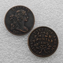 1801 Draped Bust Large Cent Copy Coin commemorative coins