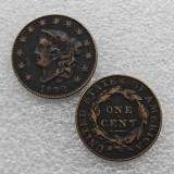 1822 Coronet Head Large Cents Copy Coin commemorative coins