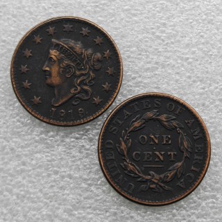 1819 Coronet Head Large Cents Copy Coin commemorative coins