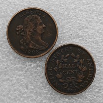 1808 Draped Bust Half Cent Copy Coin commemorative coins