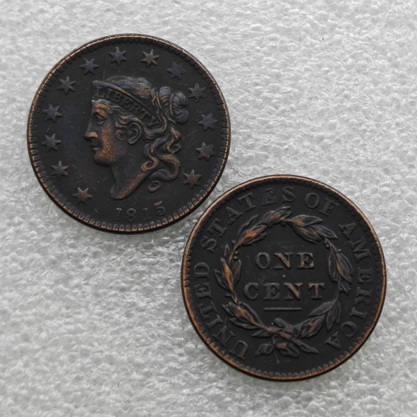 1815 Coronet Head Large Cents Copy Coin commemorative coins