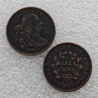1804/ Draped Bust Half Cent Copy Coin commemorative coins