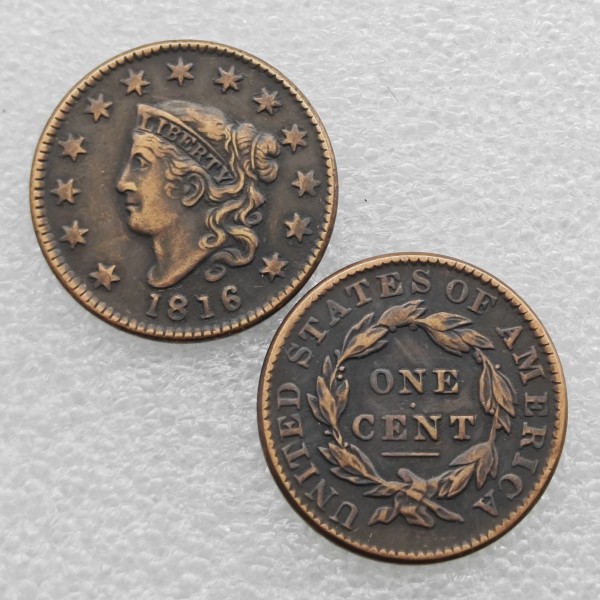 1816 Coronet Head Large Cents Copy Coin commemorative coins