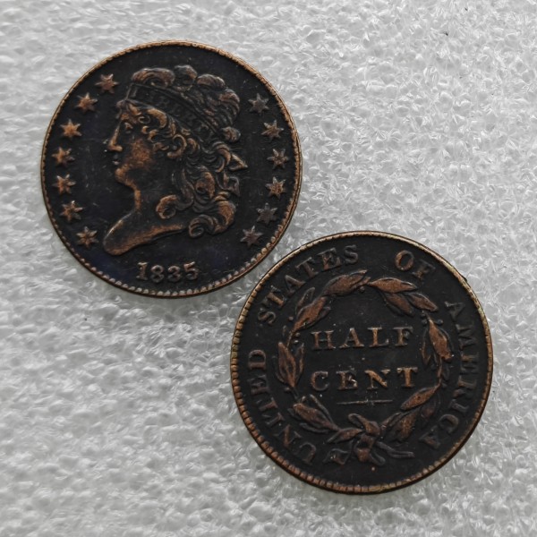 1835 Classic Head Half Cent Copy Coin commemorative coins