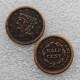 1854 Braided Hair Half Cent  Copy Coin commemorative coins
