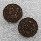 1834 Classic Head Half Cent Copy Coin commemorative coins