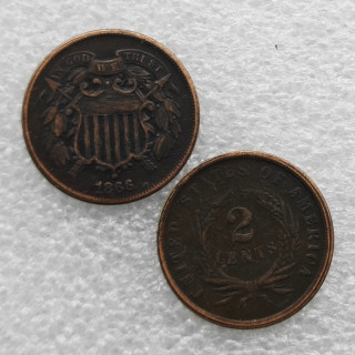1866 Two Cents Copy Coin commemorative coins