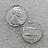 USA 1974-S,D Aluminum Lincoln Wheat Cent Penny COPY  commemorative coins