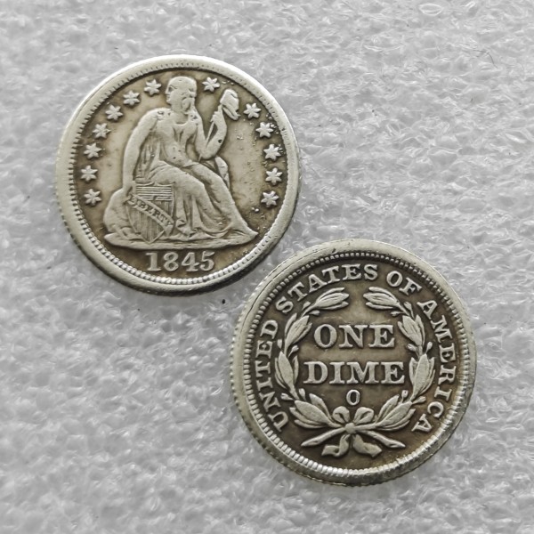 1845-O United States Seated Liberty Dime Copy Coins