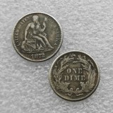1872-CC United States Seated Liberty Dime Copy Coins
