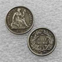 1866-P Seated Liberty Half Dime Copy commemorative Coins