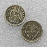 1846-P Seated Liberty Half Dime Copy commemorative Coins