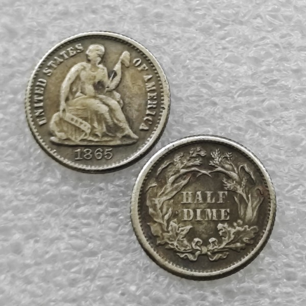 1865-P Seated Liberty Half Dime Copy commemorative Coins