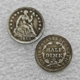 1853-O Seated Liberty Half Dime Copy commemorative Coins