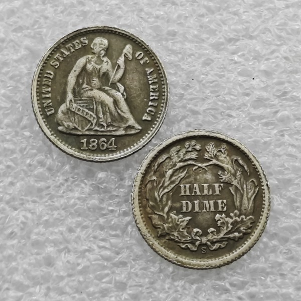 1864-S Seated Liberty Half Dime Copy commemorative Coins