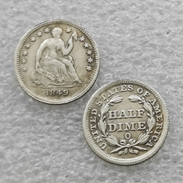 1849-O Seated Liberty Half Dime Copy commemorative Coins