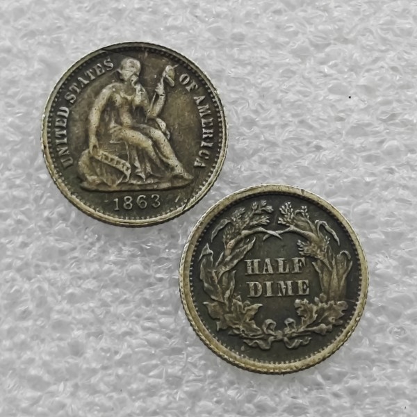 1863-P Seated Liberty Half Dime Copy commemorative Coins