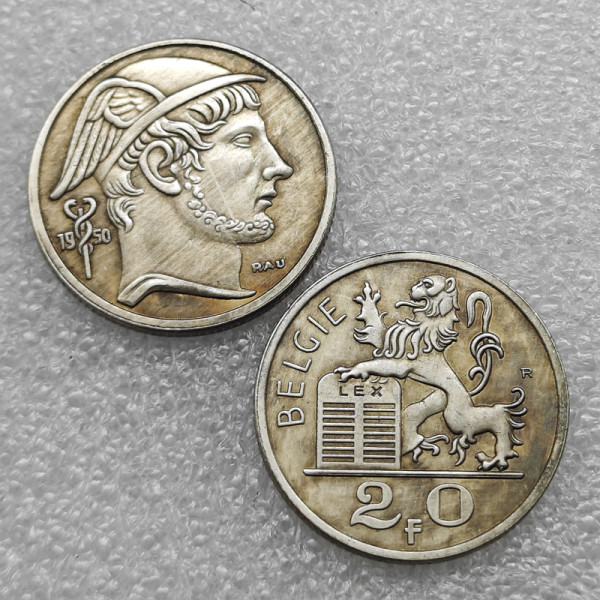 BELGIUM 1950 - 20 FRANCS (BELGIE) Copy Coin commemorative coins