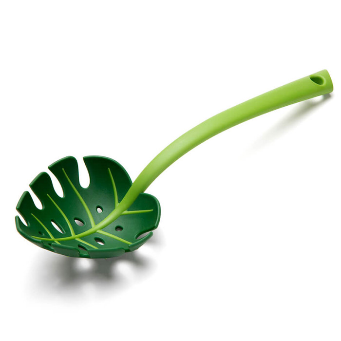 Jungle Spoon Monstera Leaf Spoon Food Colander Strainer Pasta Spoon Spaghetti Spoon